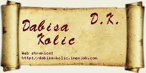 Dabiša Kolić vizit kartica